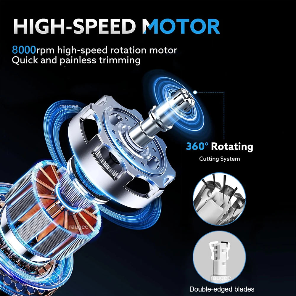 Men’s Electric Nose Hair Trimmer | USB Rechargeable & Gentle