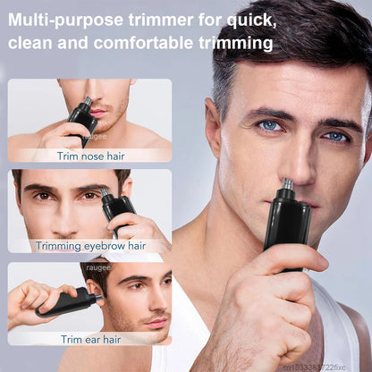 Men’s Electric Nose Hair Trimmer | USB Rechargeable & Gentle
